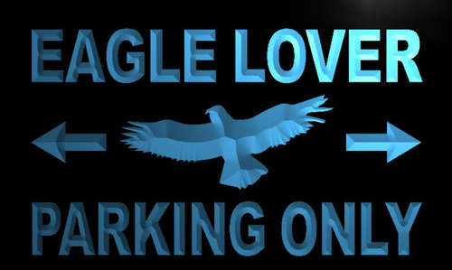 Eagle Lover Parking Only Neon Light Sign